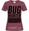 Женская футболка Bug hanter Бордовый фото