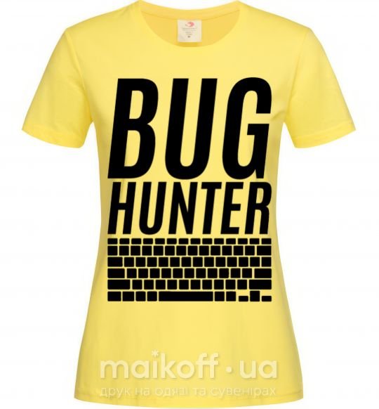 Женская футболка Bug hanter Лимонный фото