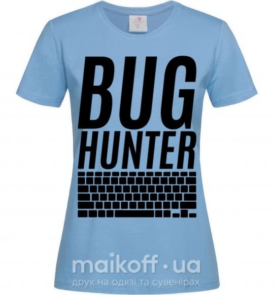 Женская футболка Bug hanter Голубой фото