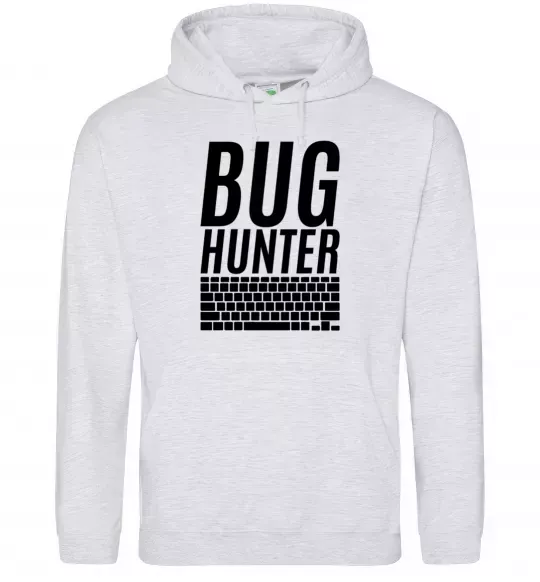 Жіноча толстовка (худі) Bug hanter Сірий меланж фото