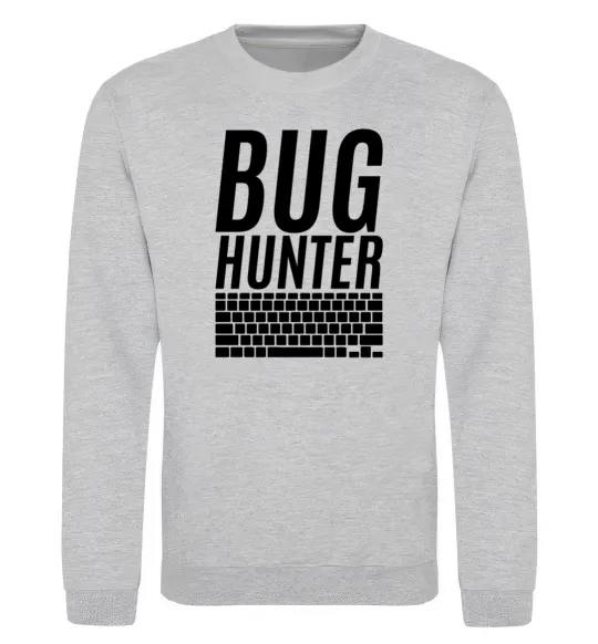 Свитшот Bug hanter Серый меланж фото