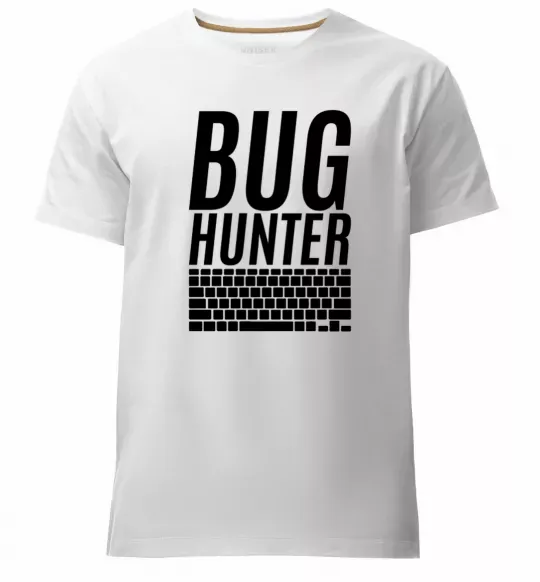 Мужская премиум футболка Bug hanter Белый фото