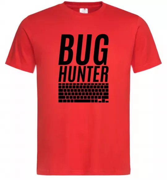 Чоловіча футболка Bug hanter Червоний фото