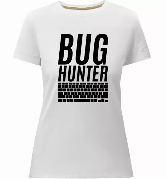Жіноча преміум футболка Bug hanter Білий фото