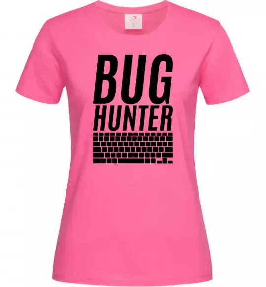 Женская футболка Bug hanter Ярко-розовый фото