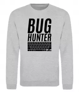 Свитшот Bug hanter Серый меланж фото
