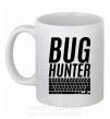 Чашка керамическая Bug hanter Белый фото