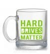 Чашка скляна Hard drives matter Прозорий фото