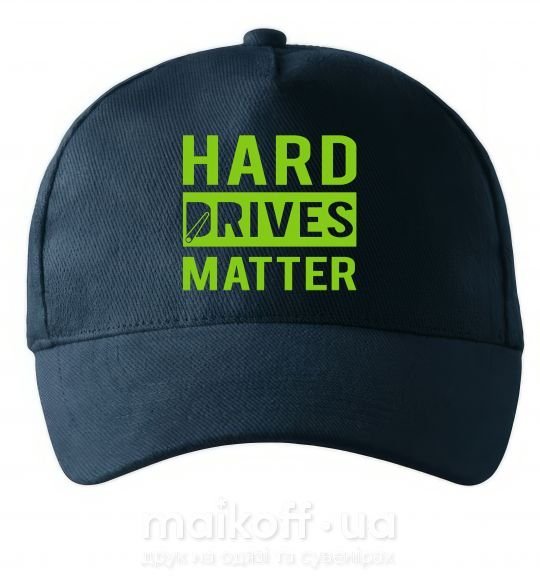 Кепка Hard drives matter Темно-синий фото