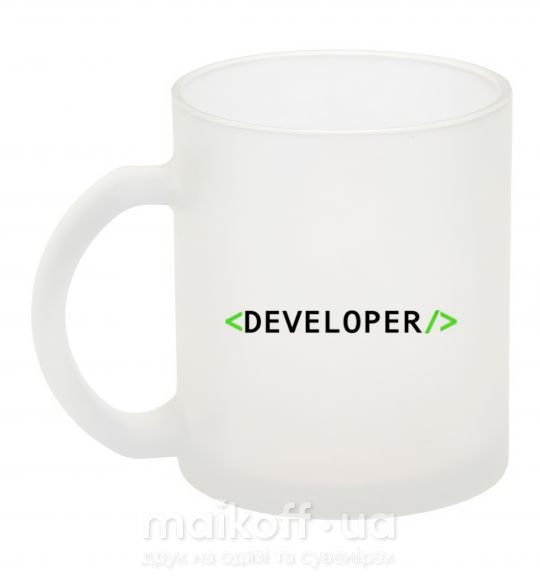 Чашка стеклянная Developer Фроузен фото