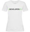 Жіноча футболка Developer Білий фото