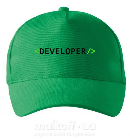 Кепка Developer Зелений фото