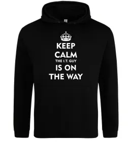 Мужская толстовка (худи) Keep calm and cook Серый меланж фото