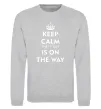 Свитшот Keep calm the it guy is on the way Серый меланж Свитшот Keep calm the it guy is on the way Серый меланж фото