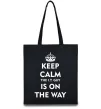 Эко-сумка Keep calm the it guy is on the way Черный Эко-сумка Keep calm the it guy is on the way Черный фото