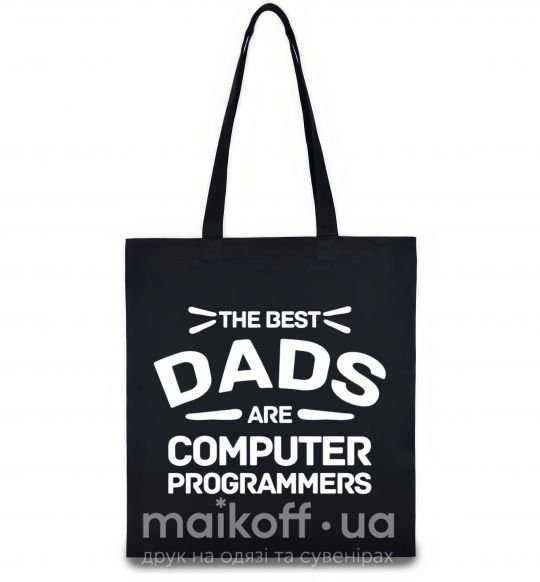 Эко-сумка The best dads programmers Черный фото