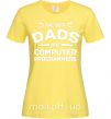 Женская футболка The best dads programmers Лимонный фото