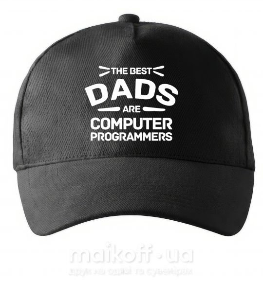 Кепка The best dads programmers Черный фото