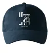 Кепка IT department we are here to help Темно-синий фото
