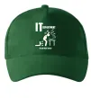 Кепка IT department we are here to help Темно-зеленый фото
