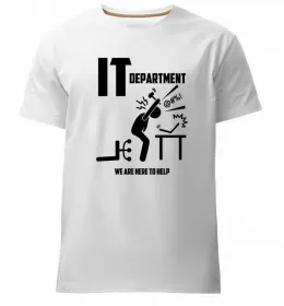 Мужская премиум футболка It's not a bug it's a feature Белый фото