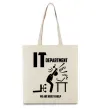 Эко-сумка IT department we are here to help Бежевый Эко-сумка IT department we are here to help Бежевый фото