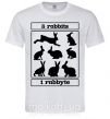Чоловіча футболка 8 rabbits 1 rabbyte Білий фото
