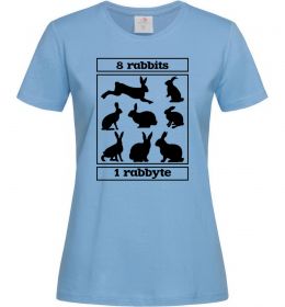 Женская футболка 8 rabbits 1 rabbyte