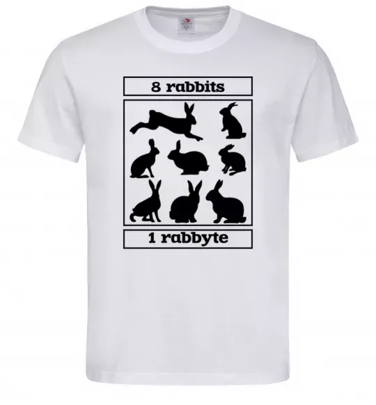 Мужская футболка 8 rabbits 1 rabbyte Белый фото