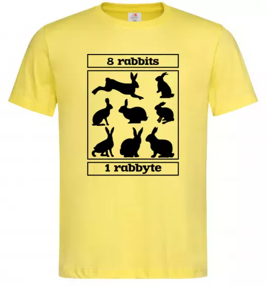 Мужская футболка 8 rabbits 1 rabbyte Лимонный фото