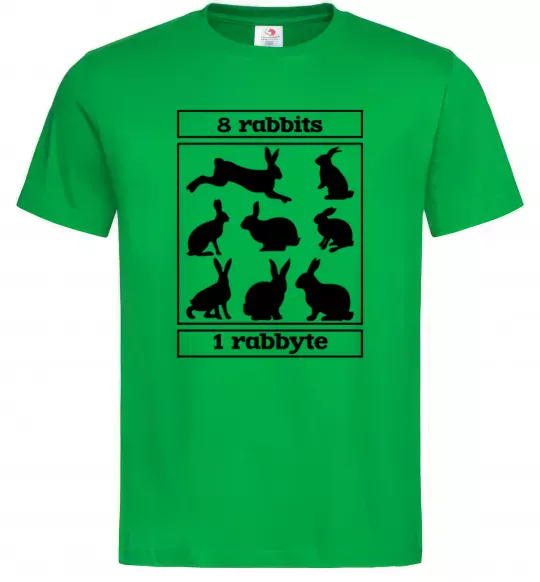 Мужская футболка 8 rabbits 1 rabbyte Зеленый фото