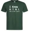 Мужская футболка I Know HTML how to meet ladies Темно-зеленый Мужская футболка I Know HTML how to meet ladies Темно-зеленый фото