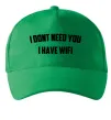 Кепка I dont need you i have wifi Зеленый Кепка I dont need you i have wifi Зеленый фото