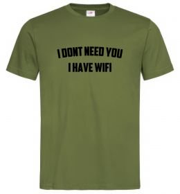 Мужская футболка I dont need you i have wifi
