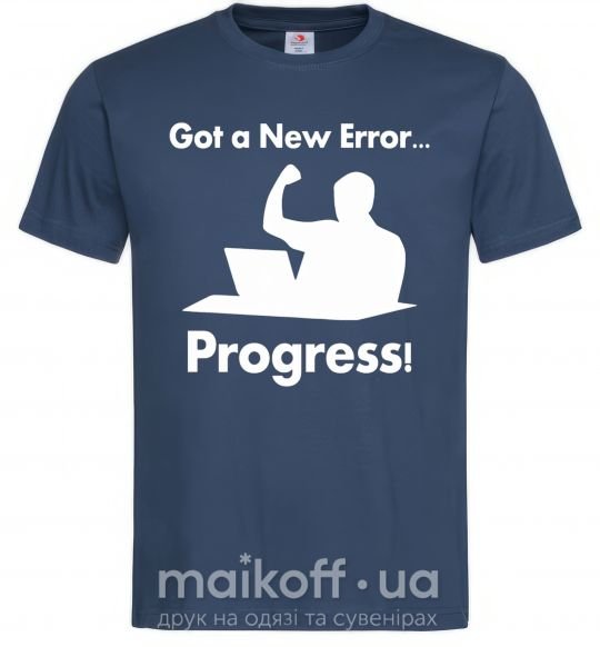 Чоловіча футболка Got a new Error Темно-синій фото