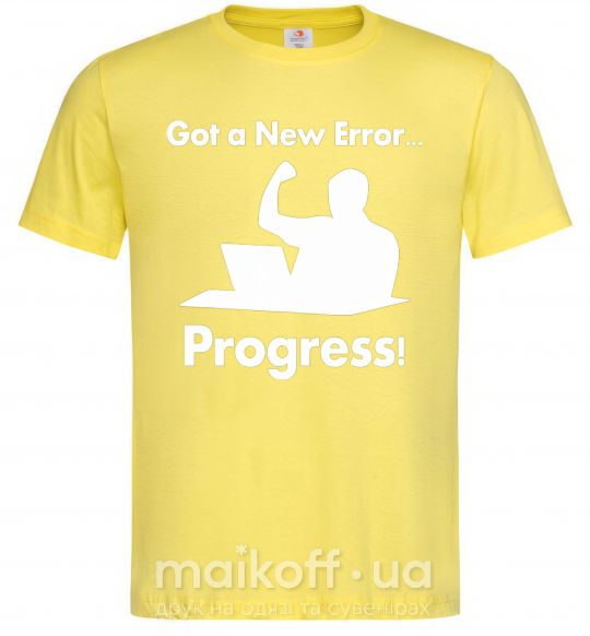 Мужская футболка Got a new Error Лимонный фото