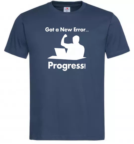 Чоловіча футболка Got a new Error Темно-синій фото