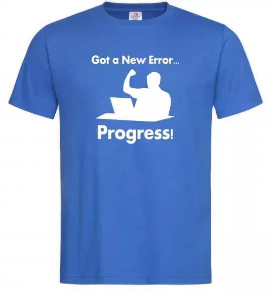 Чоловіча футболка Got a new Error Яскраво-синій фото
