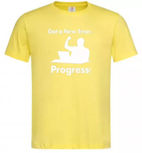 Чоловіча футболка Got a new Error Лимонний фото