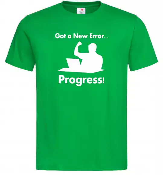 Чоловіча футболка Got a new Error Зелений фото