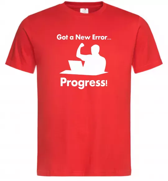 Чоловіча футболка Got a new Error Червоний фото
