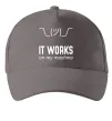 Кепка It works on my machine Серый фото