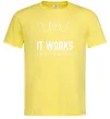 Чоловіча футболка It works on my machine Лимонний фото
