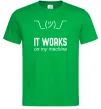 Чоловіча футболка It works on my machine Зелений фото
