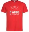 Чоловіча футболка It works on my machine Червоний фото