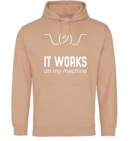 Мужская толстовка (худи) It works on my machine