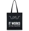 Эко-сумка It works on my machine Черный фото