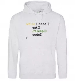 Женская толстовка (худи) Linux Серый меланж фото