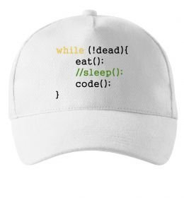 Кепка While dead eat sleep code Кепка While dead eat sleep code