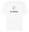 Футболка Оверсайз I'm thinking Белый фото